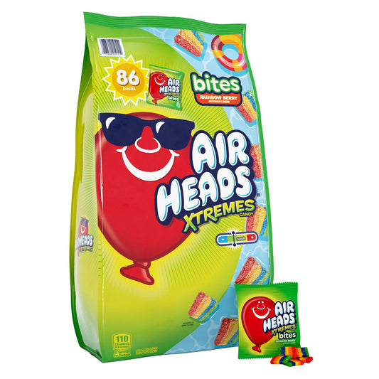 Airheads Xtremes Rainbow Berry Bites Chewy Candy, 86 ct.