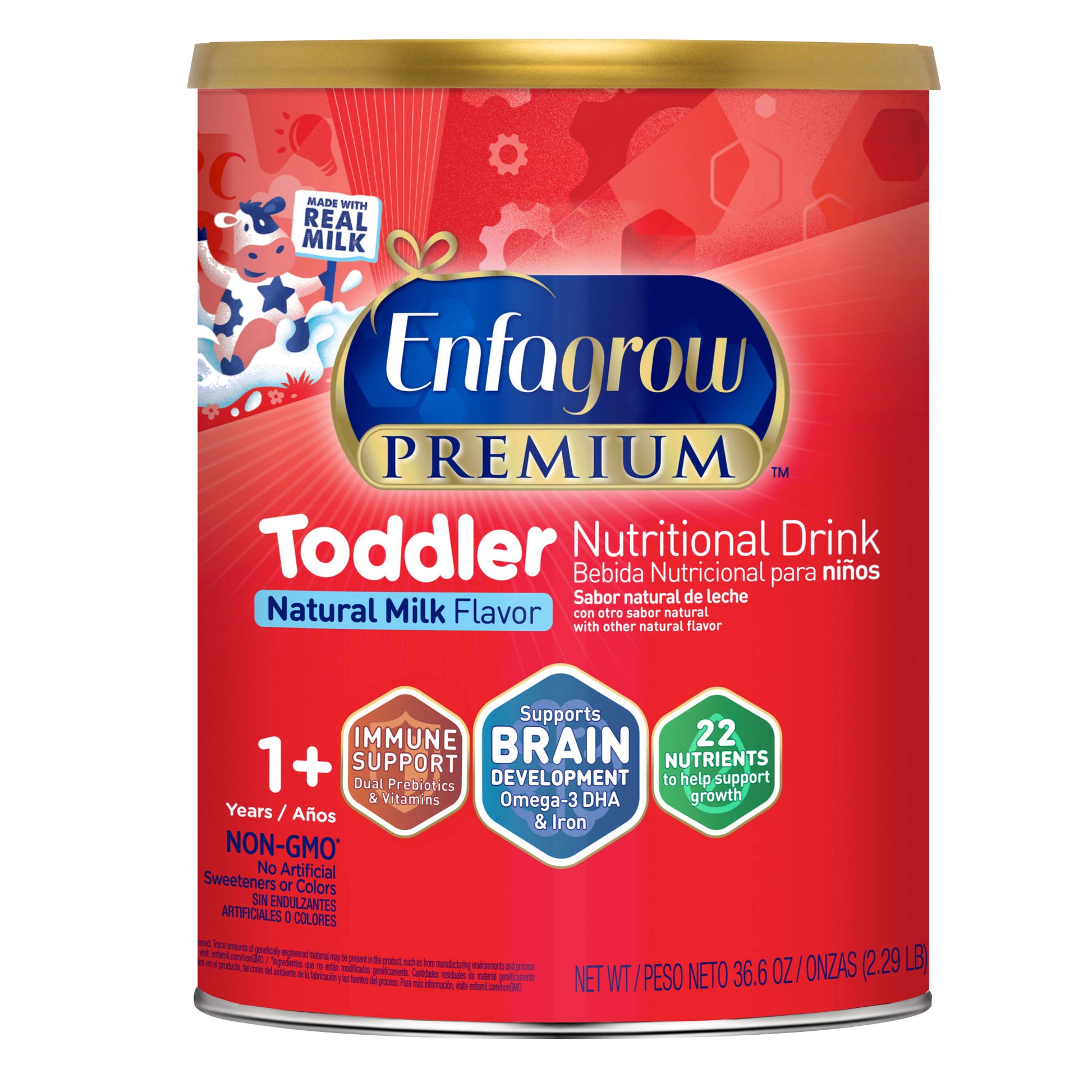 ENFAGROW PREMIUM TODDLER FORMULA NONGMO NEXT STEP 36.6 OZ