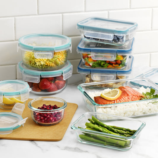 SNAPWARE 18-PIECE PYREX GLASS FOOD STORAGE SET