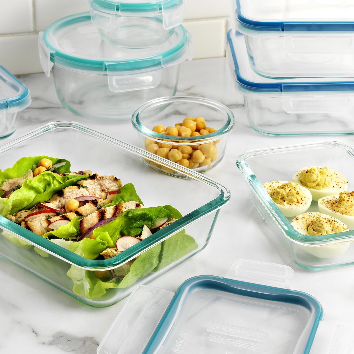 SNAPWARE 18-PIECE PYREX GLASS FOOD STORAGE SET