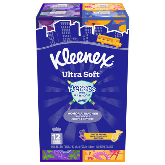 Kleenex Ultra Soft Facial Tissue 12/85 ct