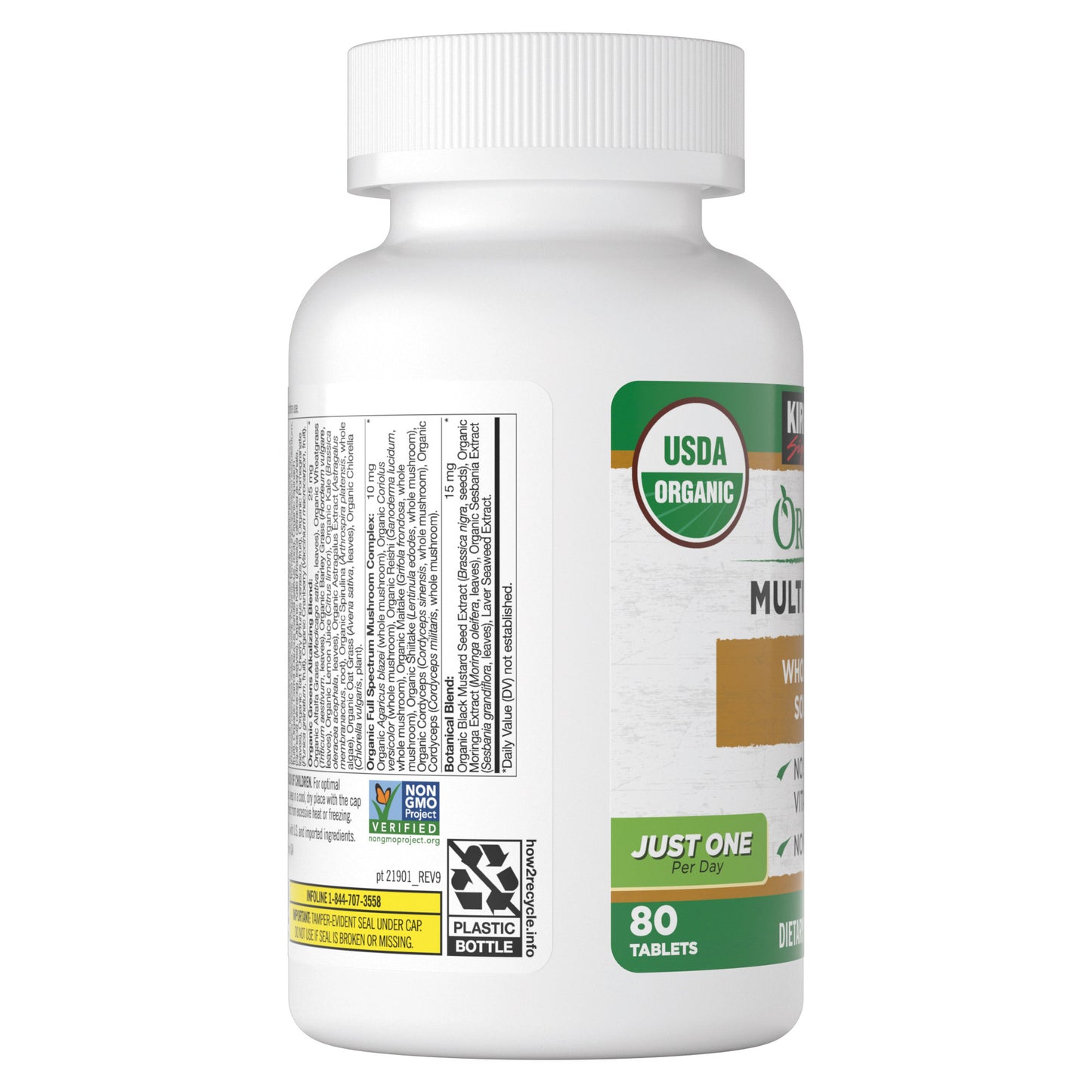 KIRKLAND SIGNATURE ORGANIC MULTIVITAMIN 80 CT
