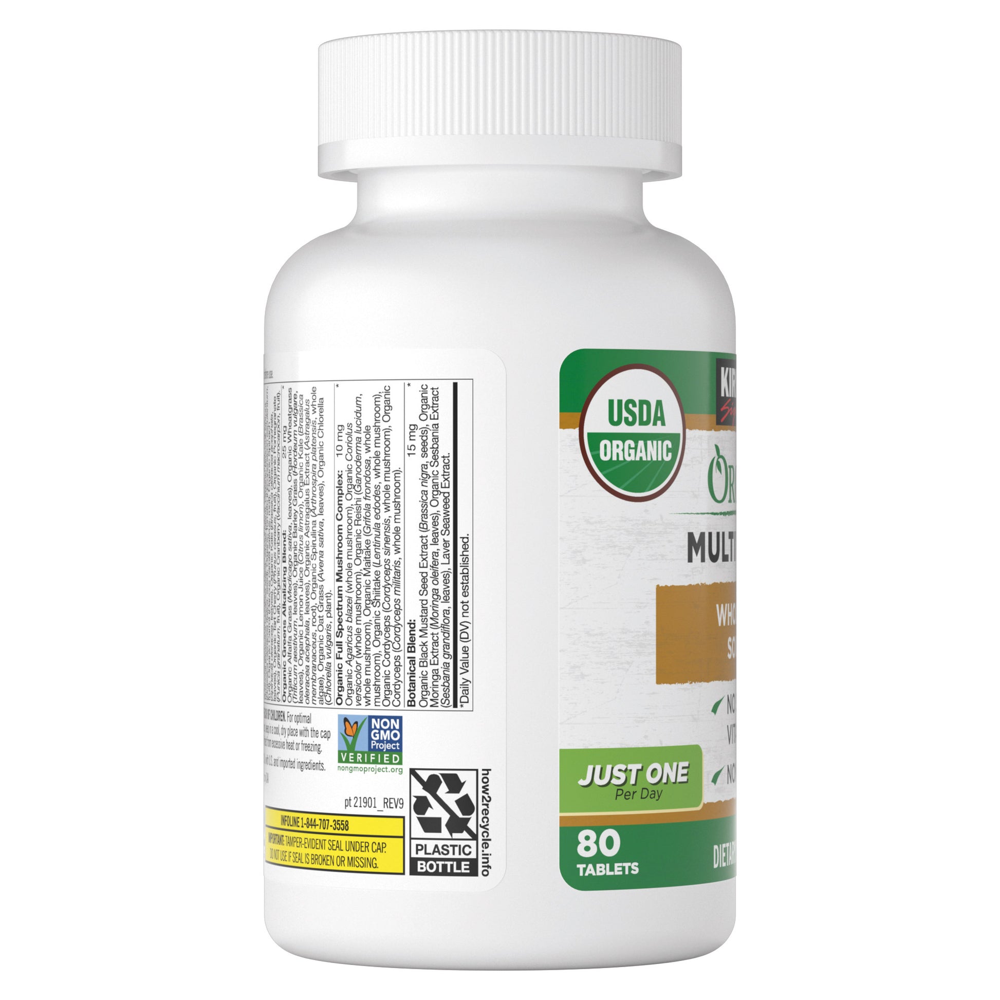 KIRKLAND SIGNATURE ORGANIC MULTIVITAMIN 80 CT