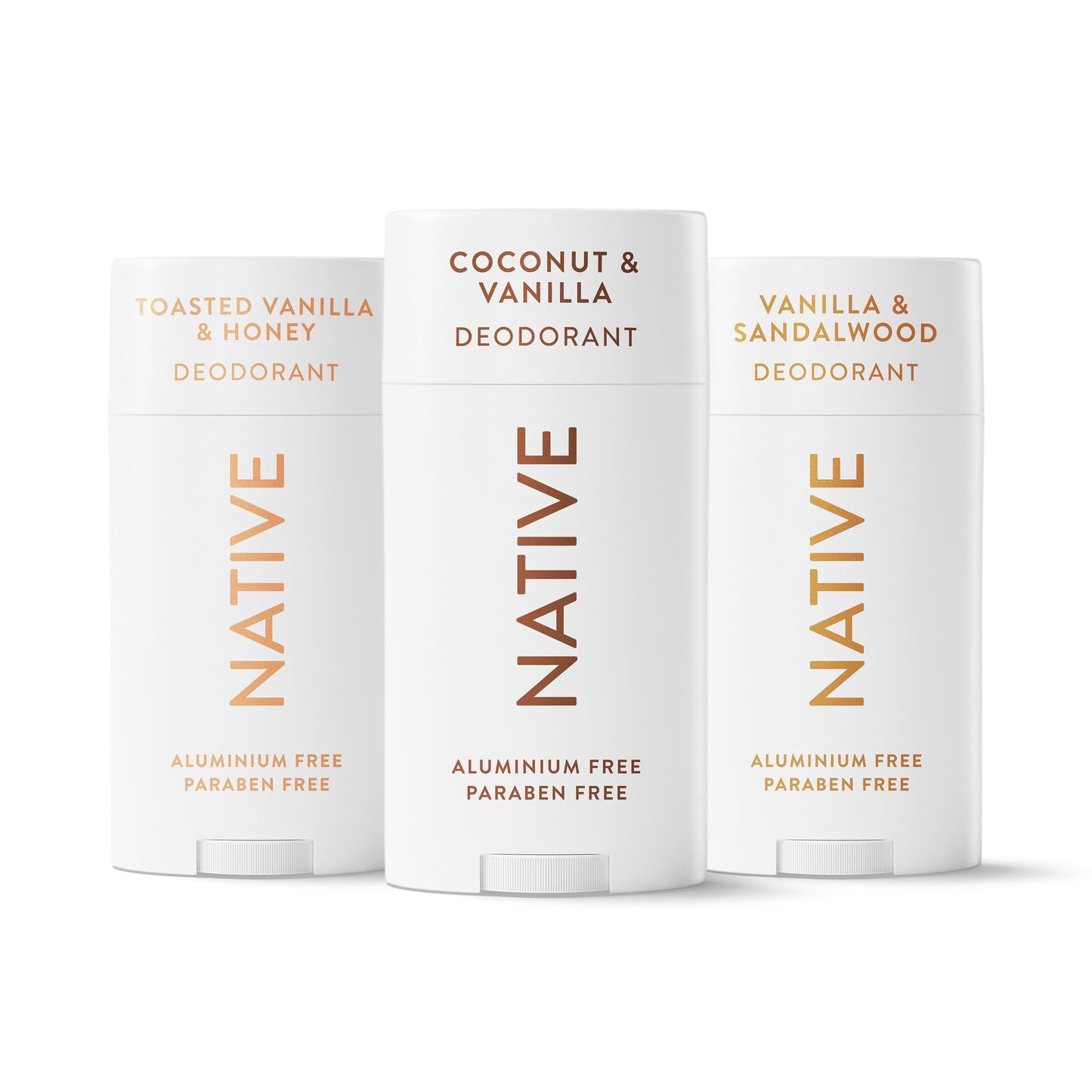 Native Aluminum-Free Deodorant, Vanilla Variety Pack, 2.65 oz., 3 pk.