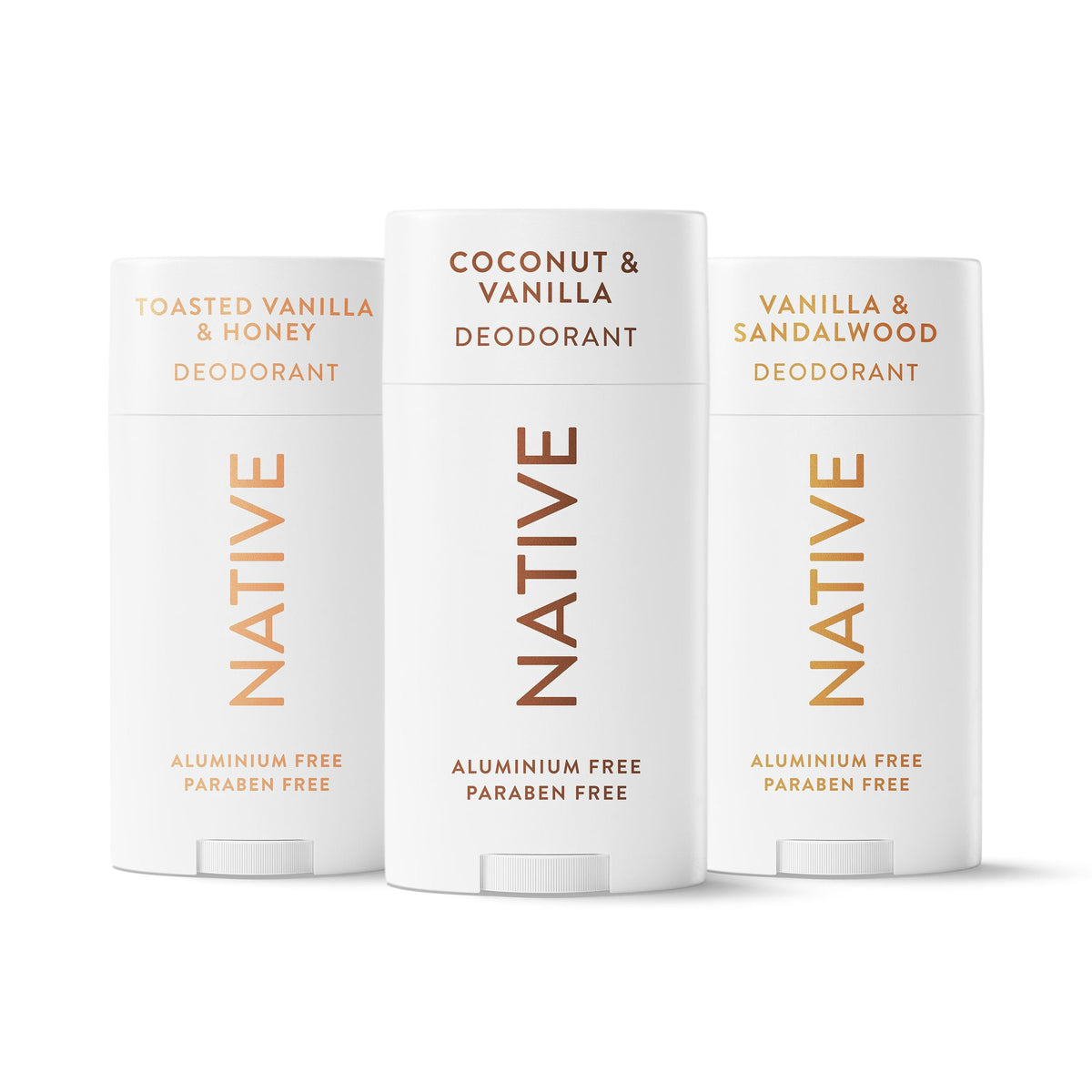 Native Aluminum-Free Deodorant, Vanilla Variety Pack, 2.65 oz., 3 pk.