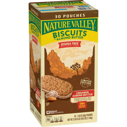 Nature Valley Biscuit Sandwich with Almond Butter, 30 ct.