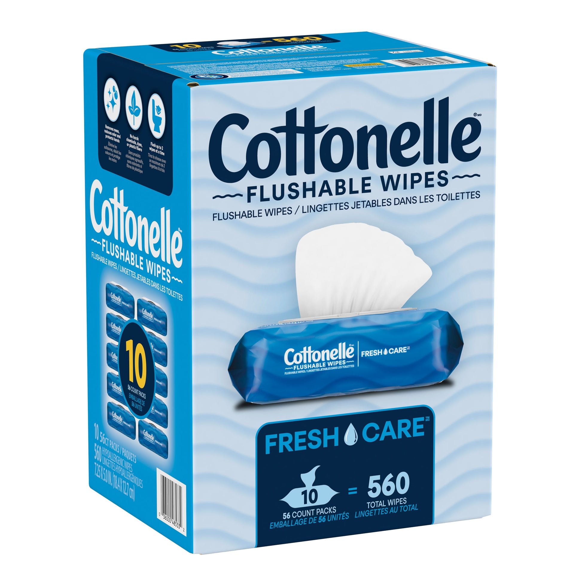 Cottonelle Flushable Wipes 560 ct