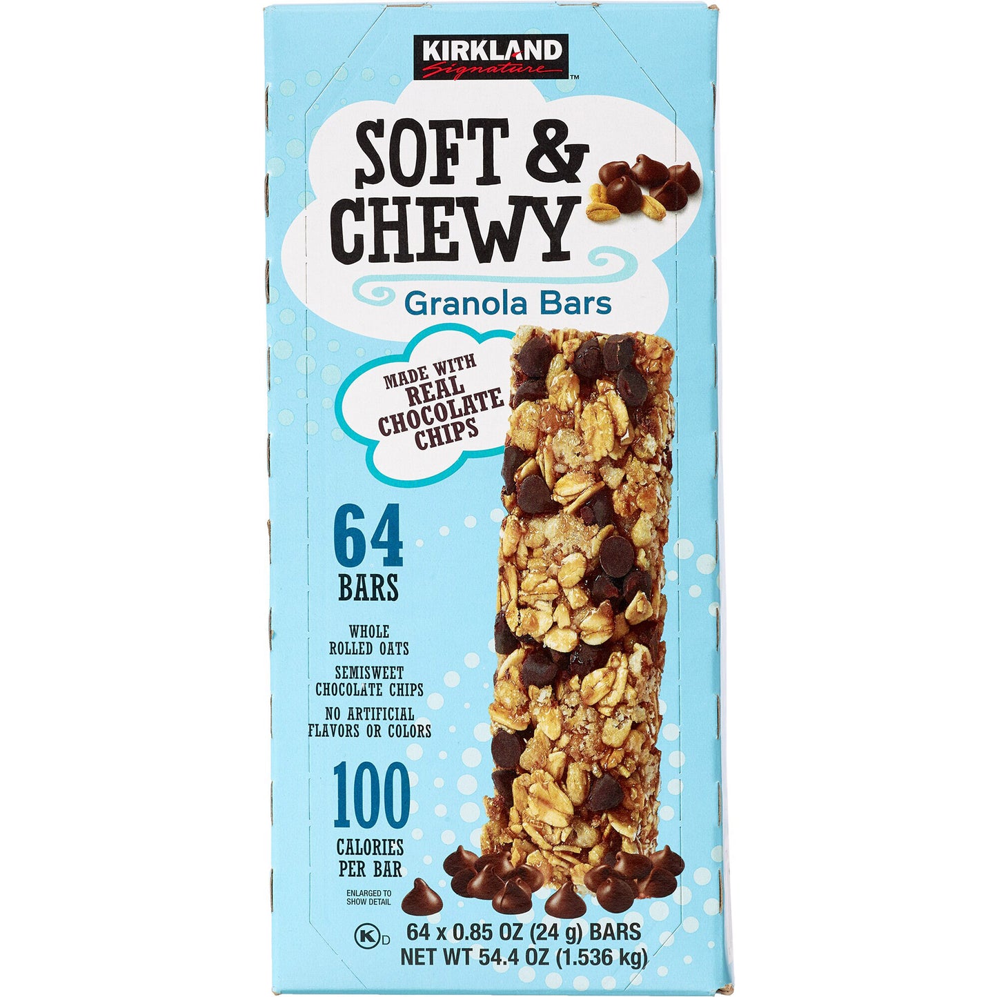 KIRKLAND SIGNATURE SOFT & CHEWY BARS 64/ .85 OZ