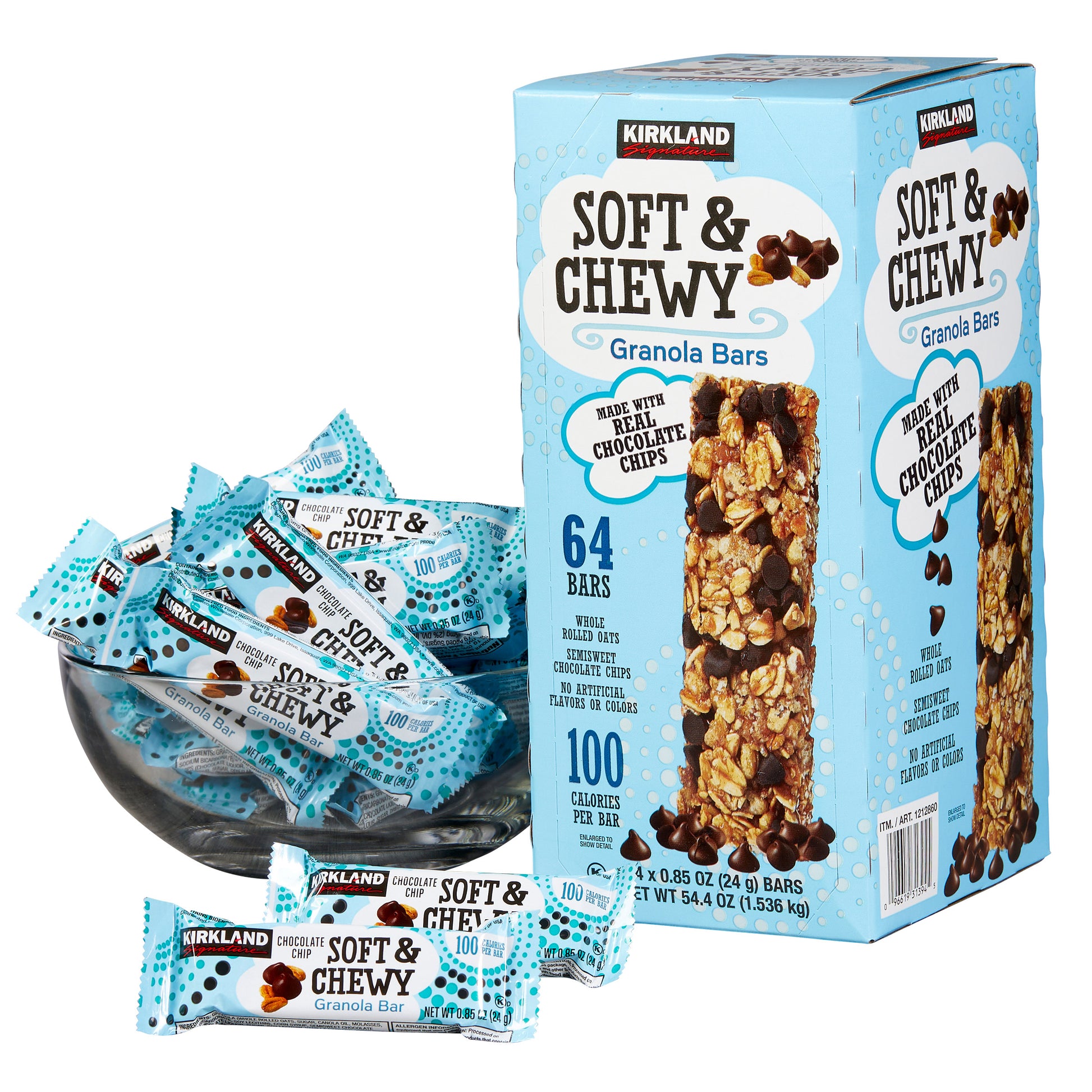 KIRKLAND SIGNATURE SOFT & CHEWY BARS 64/ .85 OZ