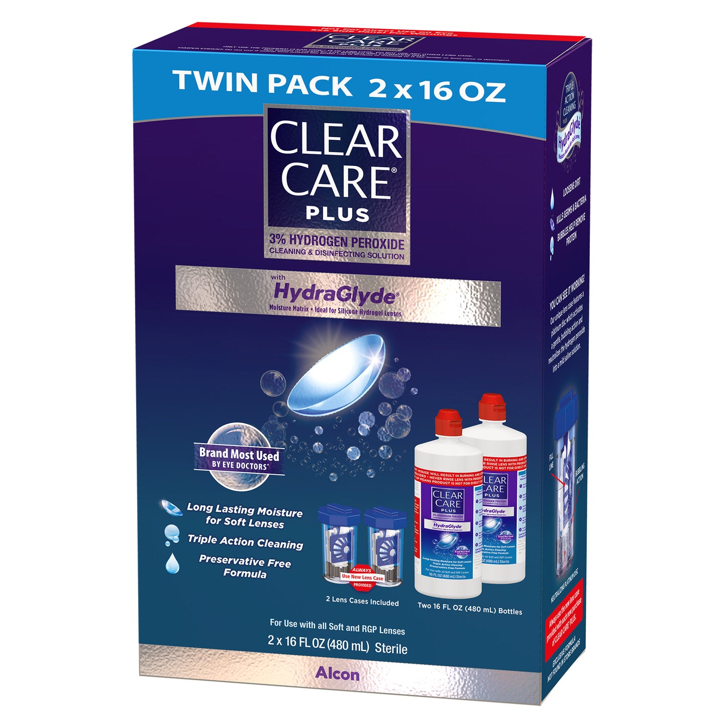 CLEAR CARE PLUS DISINFECTING SOLUTION 2X160Z