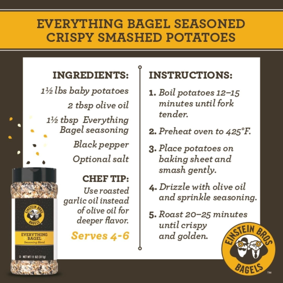Einstein Bros Everything Bagel Seasoning, 11 oz.