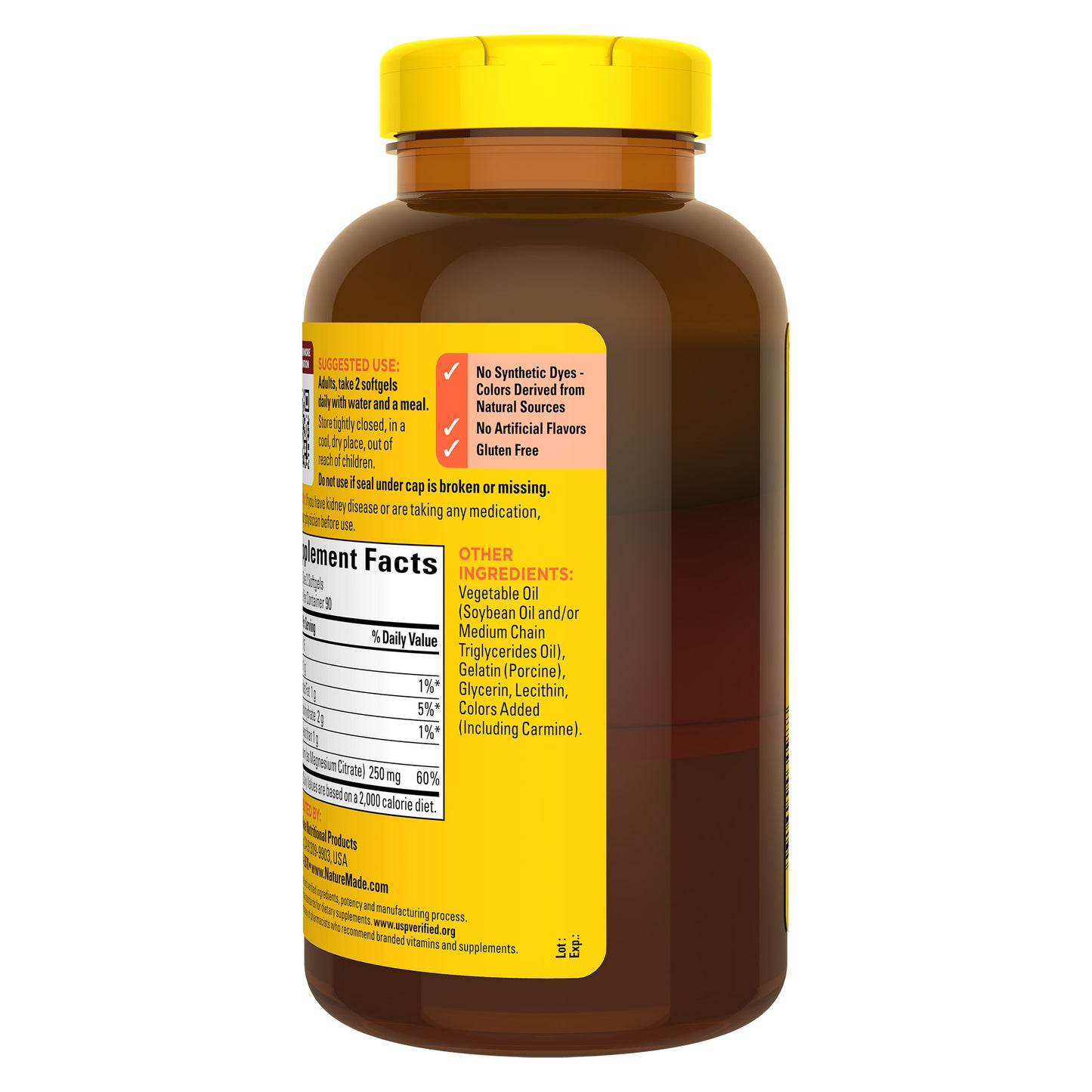 NATURE MADE MAGNESIUM CITRATE 250MG 180 SOFTGELS