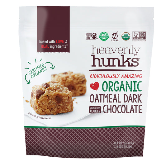 ORGANIC HEAVENLY HUNKS OATMEAL DARK CHOCOLATE 22 OZ