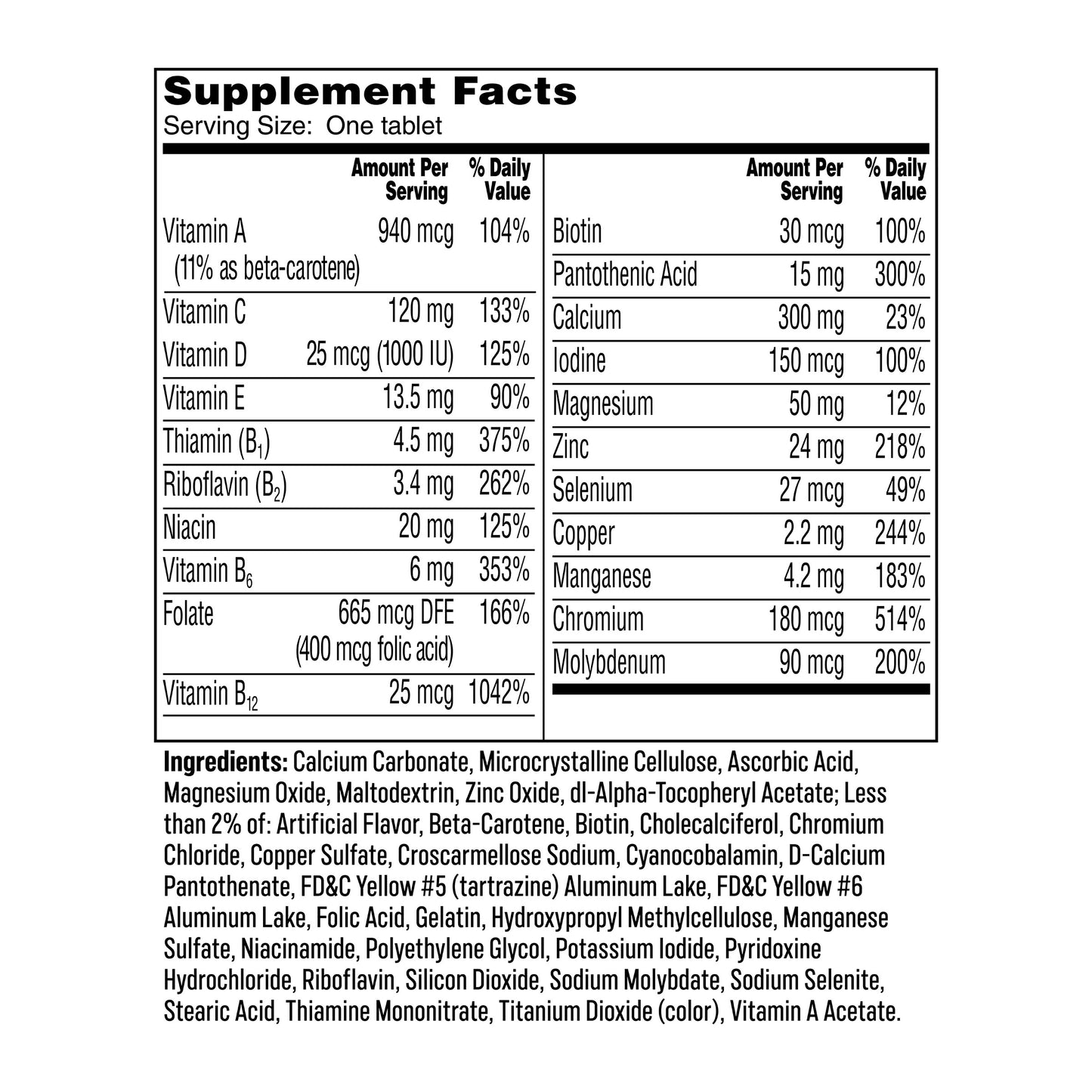 ONÉ A DAY WOMEN'S 50+ HEALTHY ADVANTAGE 300 TABLETS