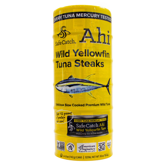 SAFE CATCH AHI YELLOWFIN TUNA 6/5 OZ