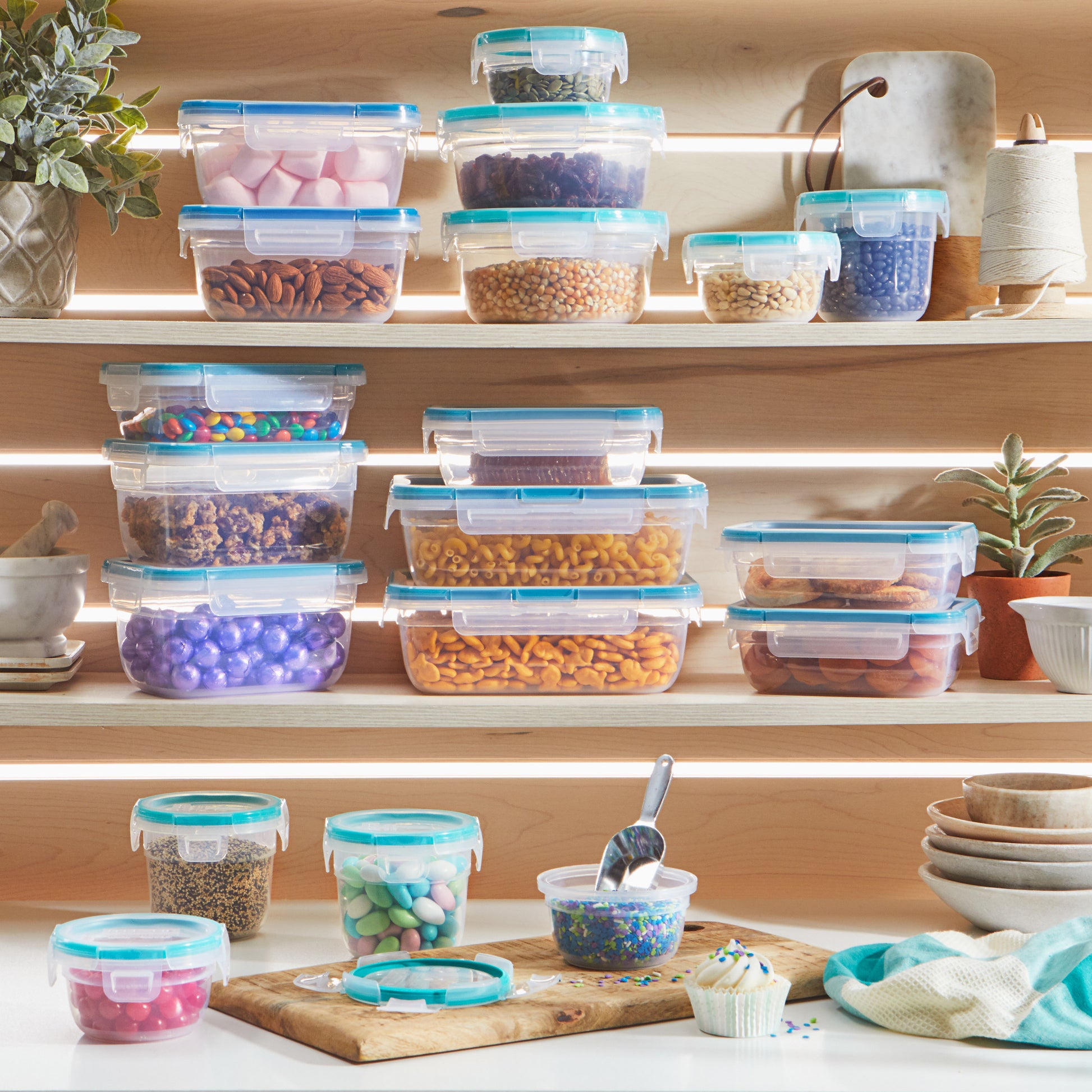 SNAPWARE 38-PIECE PLASTIC FOOD STORAGE SET