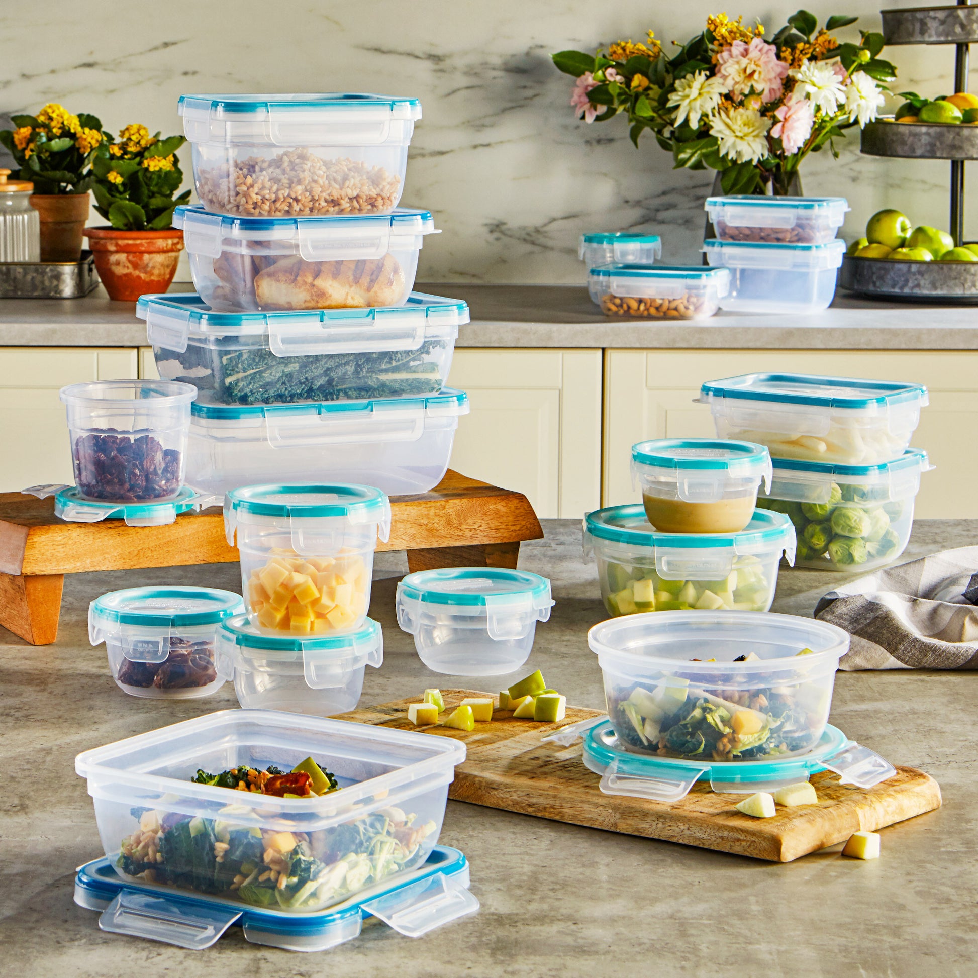 SNAPWARE 38-PIECE PLASTIC FOOD STORAGE SET