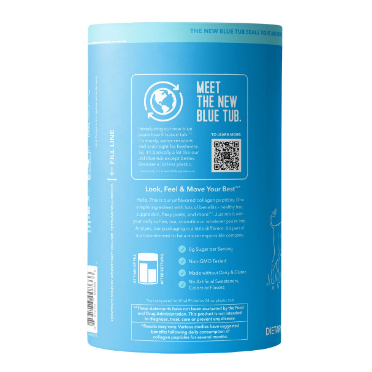 VITAL PROTEINS COLLA GEN PEPTIDES UNFLAVORED 1.5 LBS