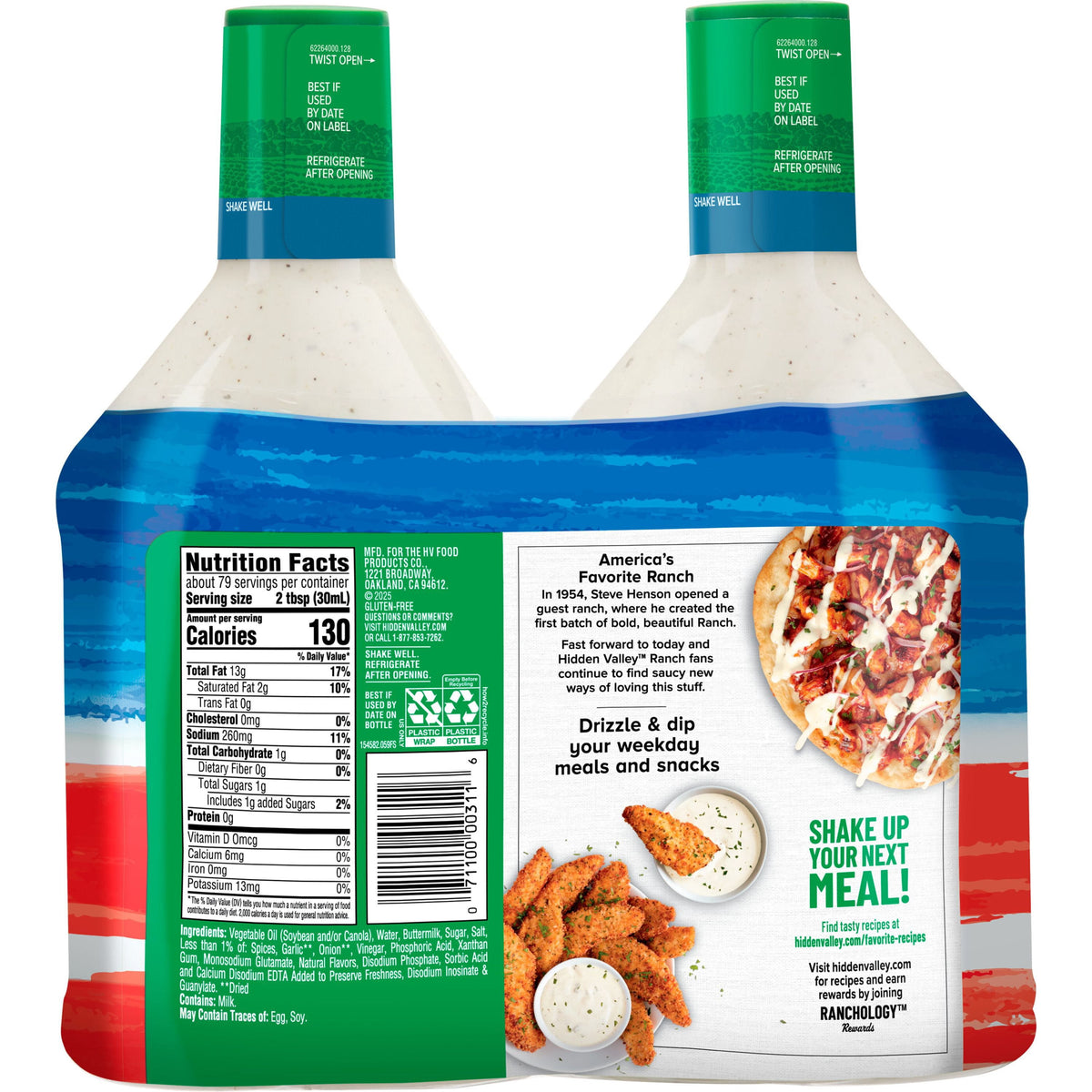 Hidden Valley Original Ranch Dressing, 40 oz., 2 pk.