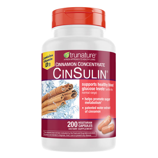 TRUNATURE CINNAMON CONCENTRATE CINSULIN 500MG 200CT