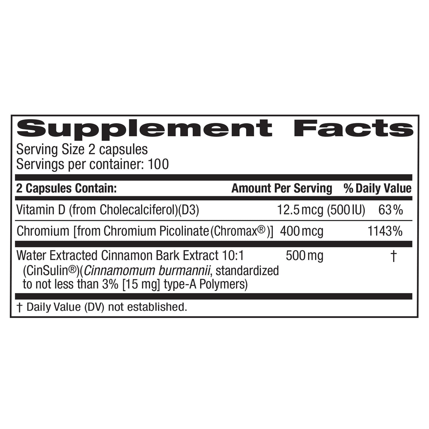TRUNATURE CINNAMON CONCENTRATE CINSULIN 500MG 200CT