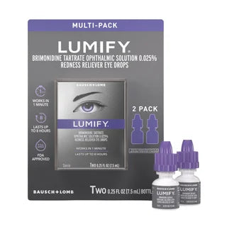 BAUSCH + LOMB LUMIFY REDNESS RELIEVER 2 X 7.5 ML