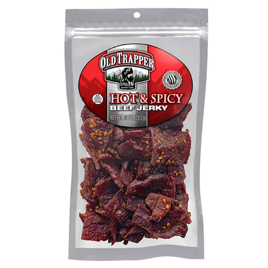 OLD TRAPPER HOT & SPICY BEEF JERK Y 18 OZ