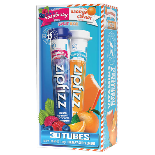 ZIPFIZZ ENERGY DRINK VARIETY 2 FLAVOR 30 COUNT
