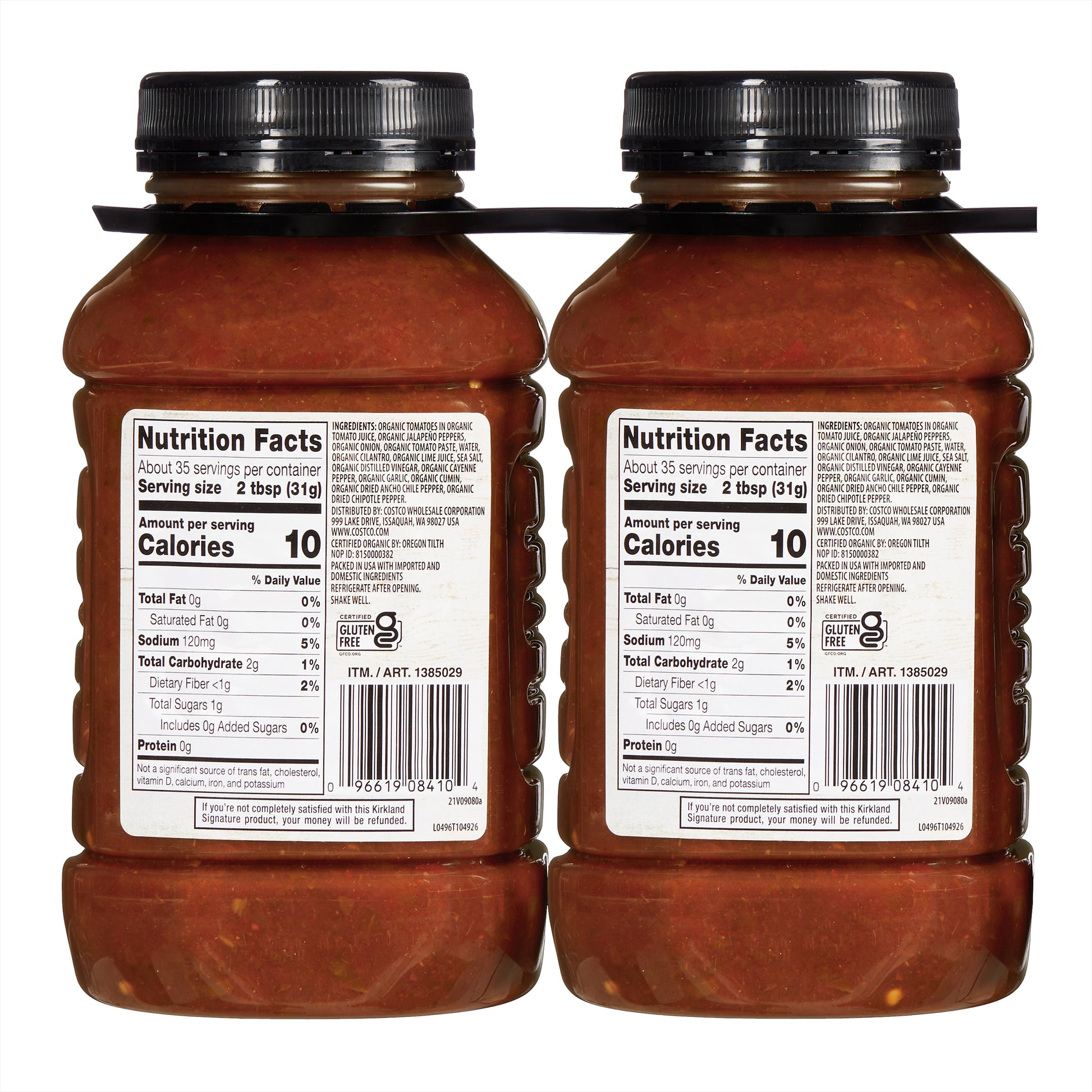 KIRKLAND SIGNATURE ORGANIC SALSA 2/38 OZ