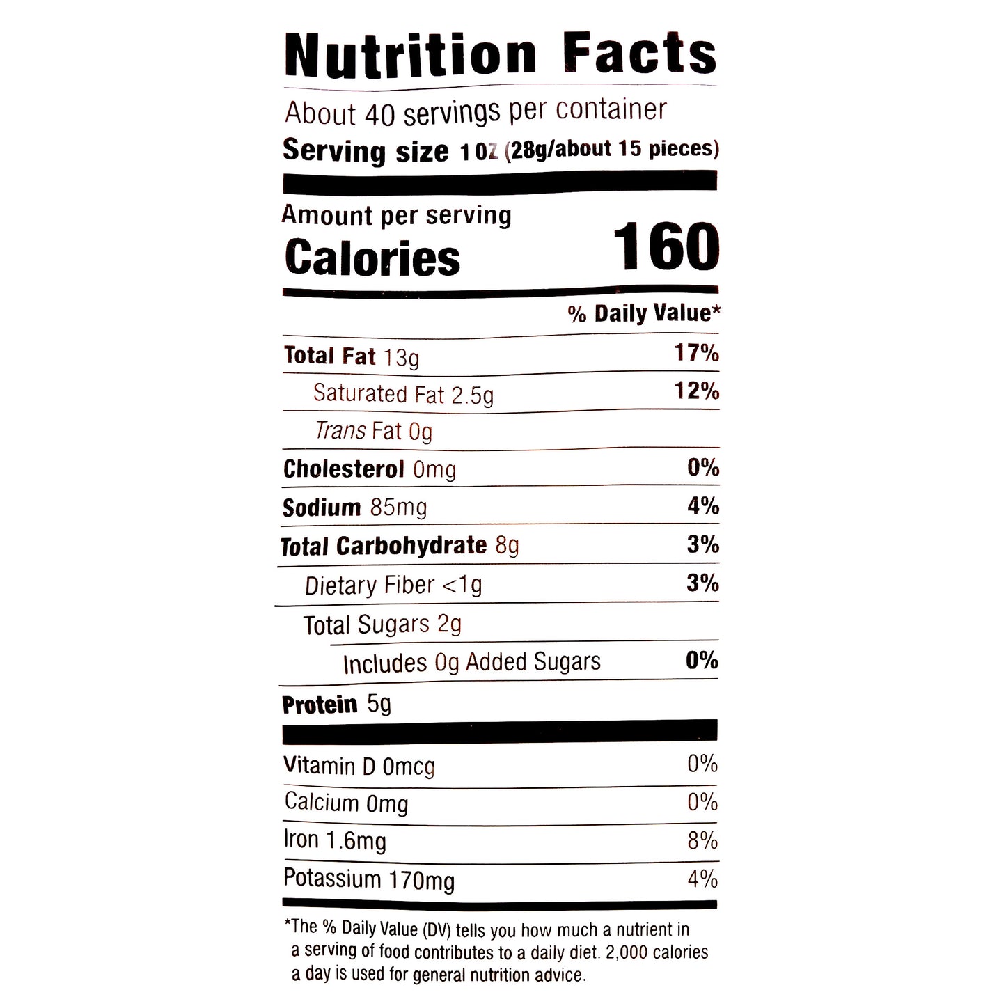 KIRKLAND SIGNATURE FANCY CASHEWS 40 OZ