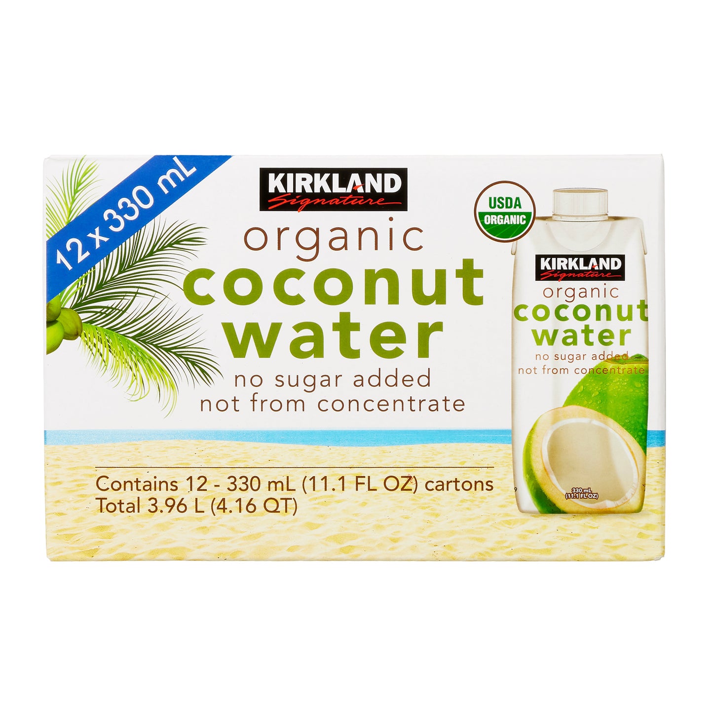 KIRKLAND SIGNATURE ORG COCONUT WATER 12/11.1 OZ