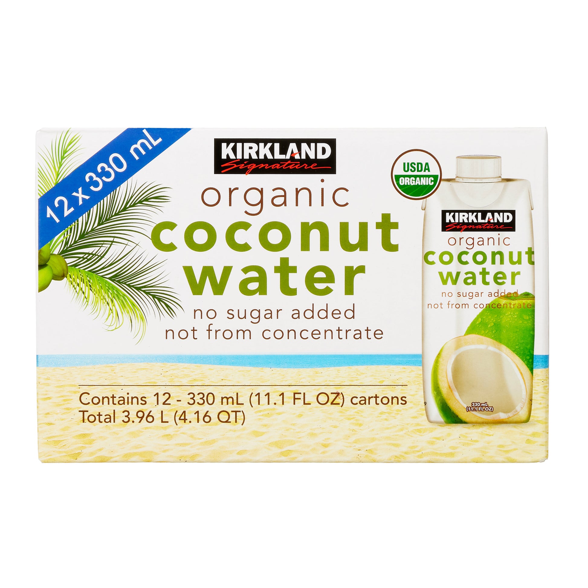 KIRKLAND SIGNATURE ORG COCONUT WATER 12/11.1 OZ