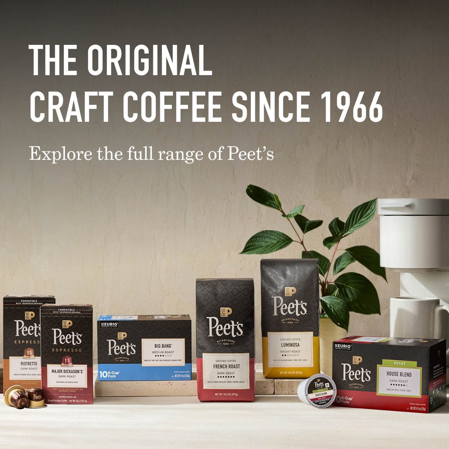 Peet's Coffee Dark Roast Whole Bean, Major Dickason's Blend, 32 oz.