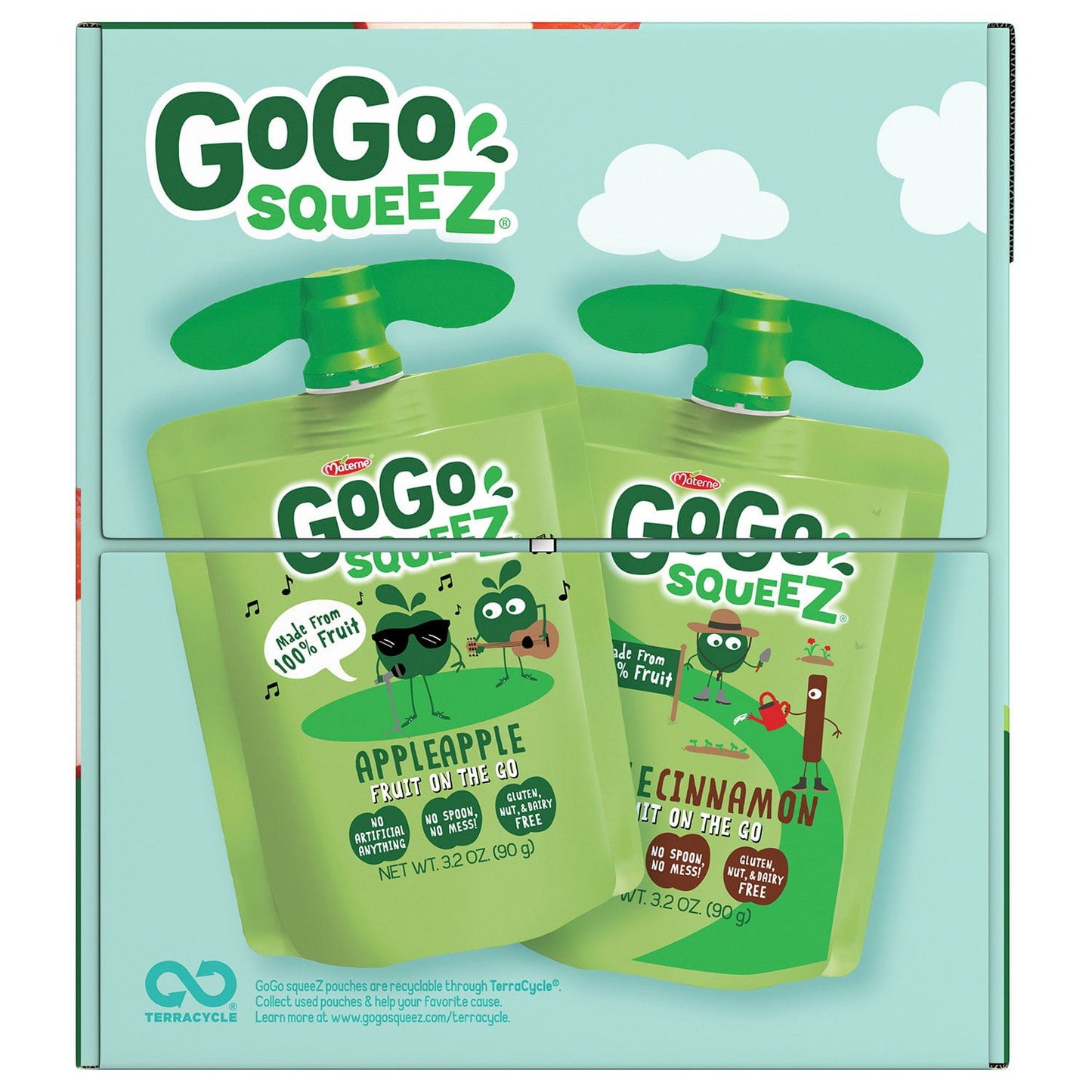 GoGo SqueeZ Applesauce Pouches, Variety Pack, 3.2 oz., 32 ct.