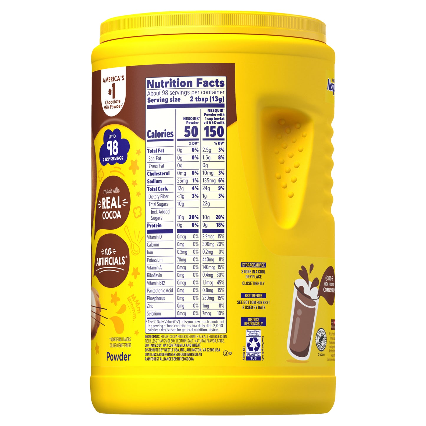 NESQUIK CHOCOLATE DRINK MIX 44.9 OZ