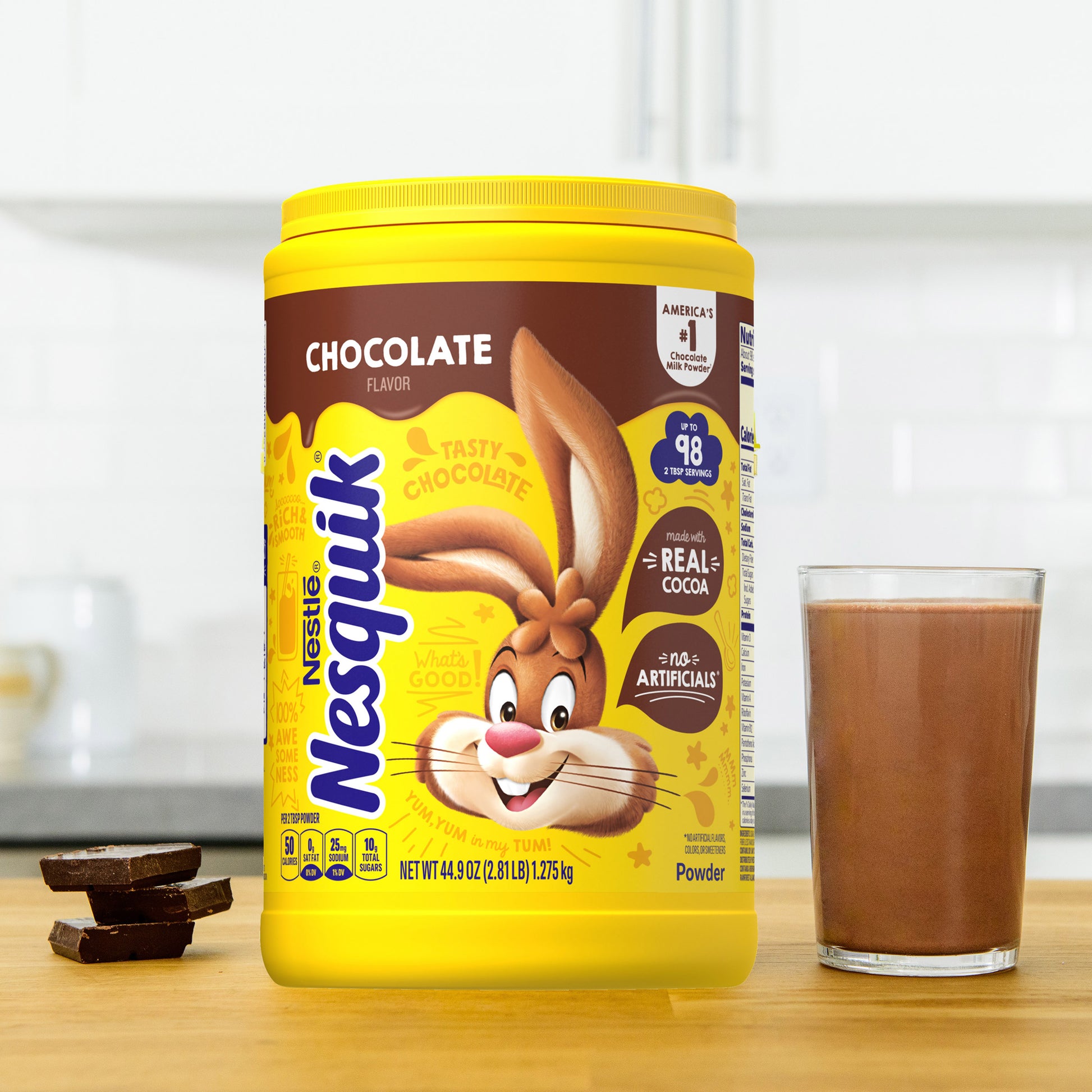 NESQUIK CHOCOLATE DRINK MIX 44.9 OZ