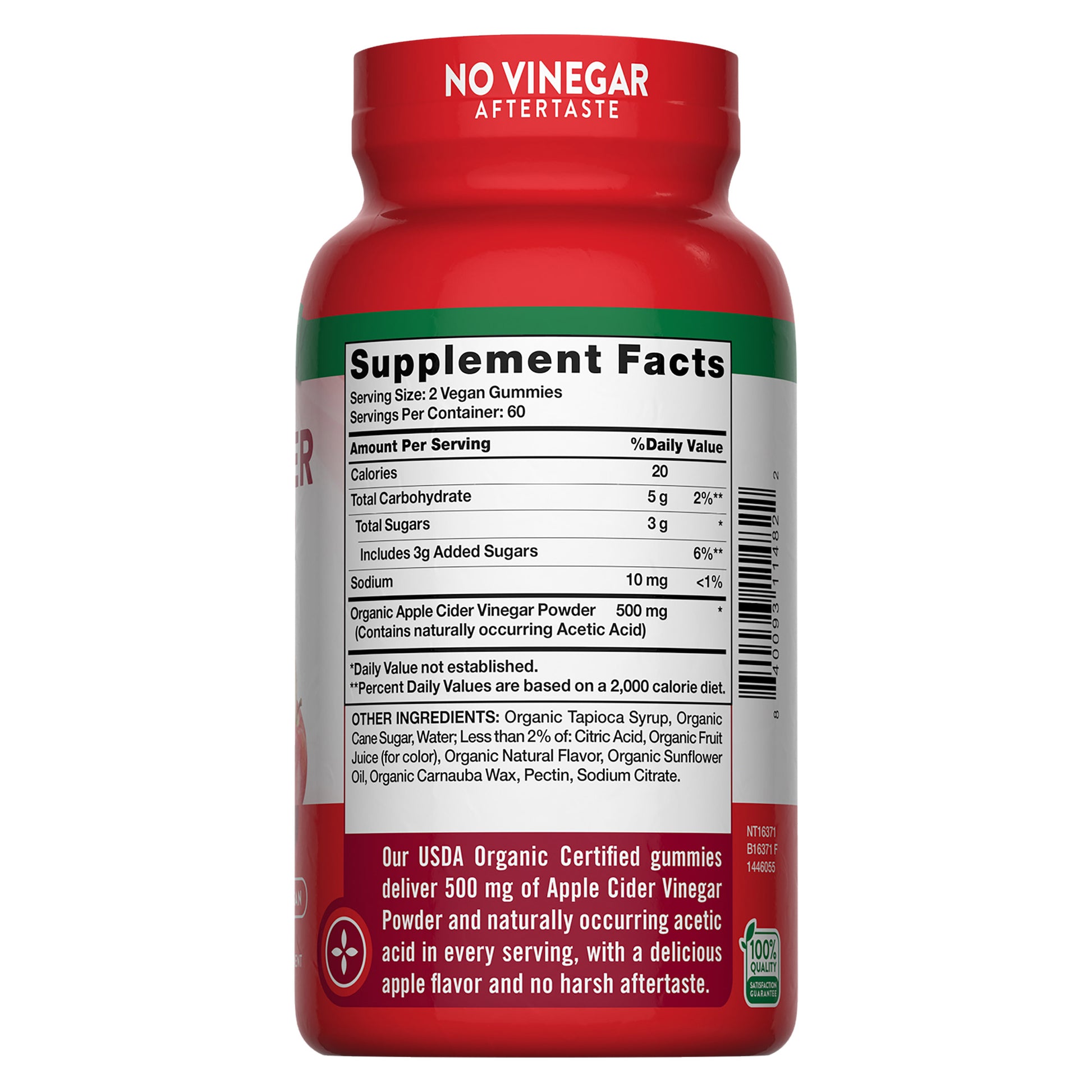 NATURE'S TRUTH ORGANIC APPLE CIDER VINEGAR 500MG 120 GUMMIES