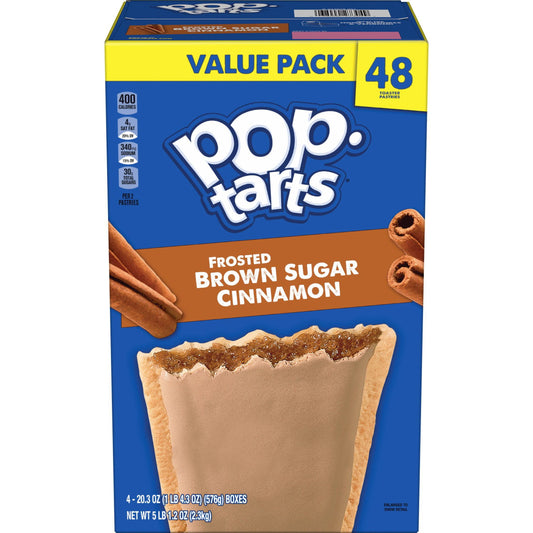 Pop-Tarts Toaster Pastries, Brown Sugar Cinnamon, 48 ct.
