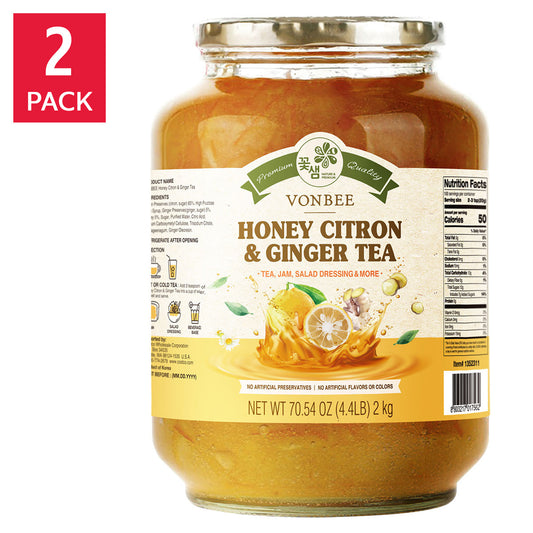 VONBEE HONEY CITRON GINGER TEA 70.54 OZ