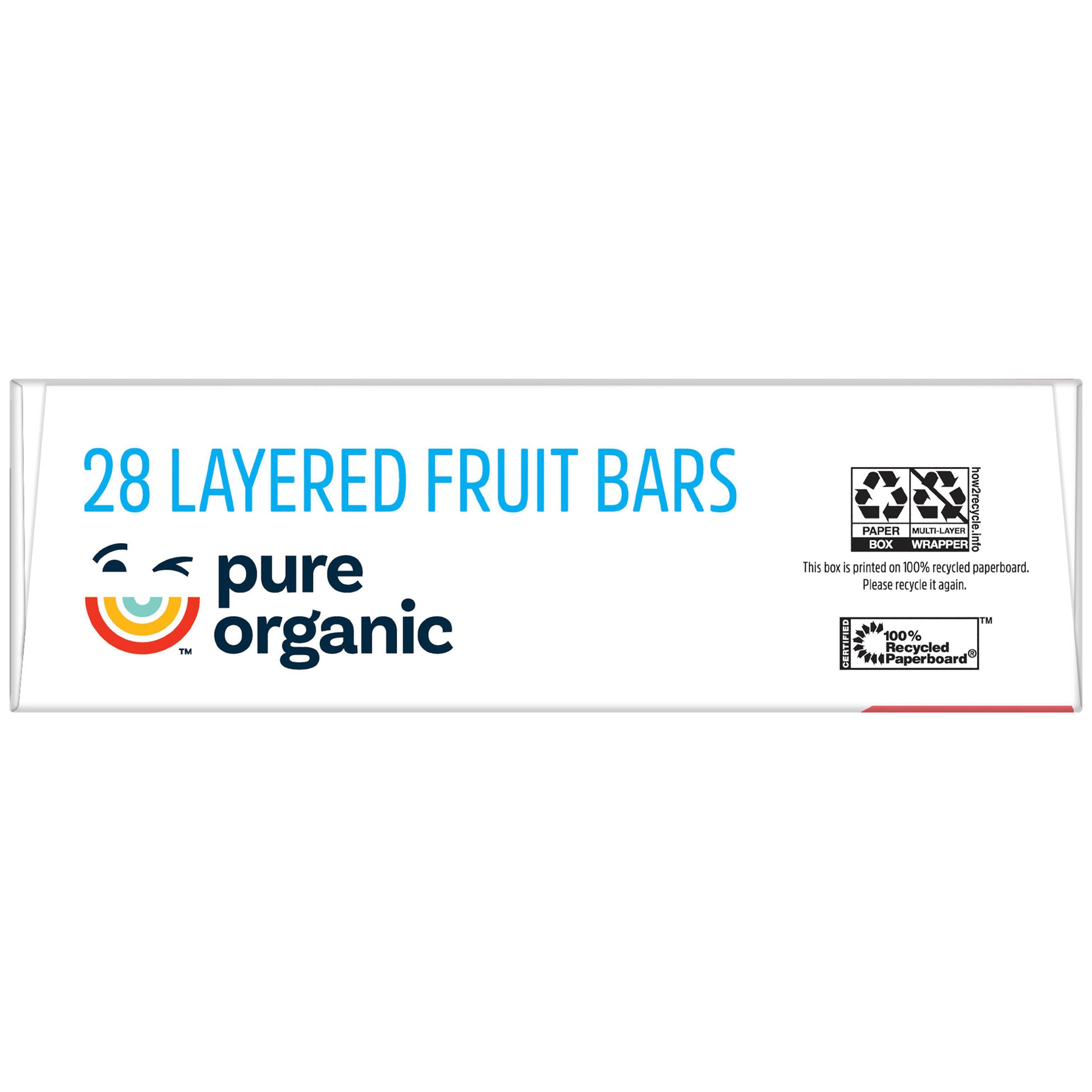 PURE ORGANIC LAYERED FRUIT BAR 28/.63 OZ