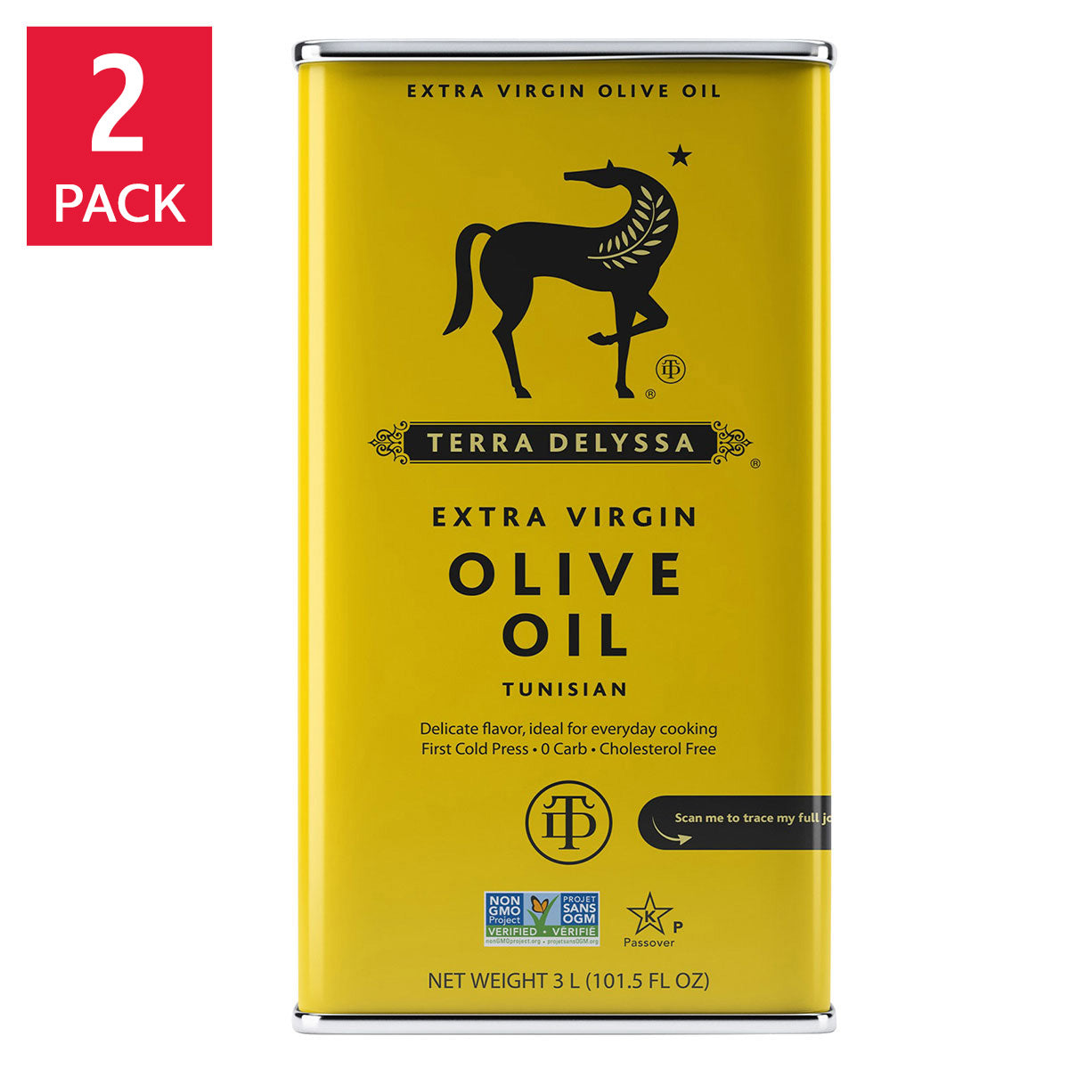 TERRA DELYSSA ORGANIC EXTRA VIRGIN OLIVE OIL 2 L