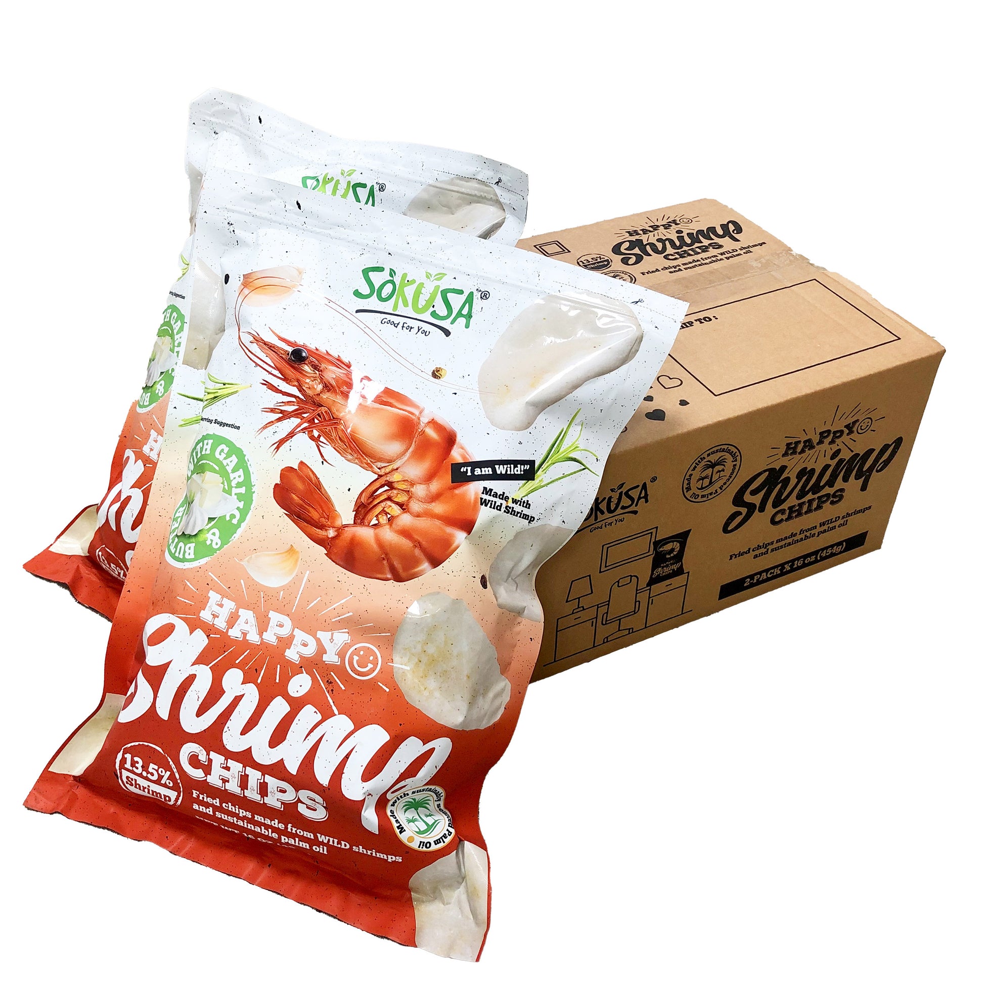 SHRIMP GARLIC CHIPS 16 OZ