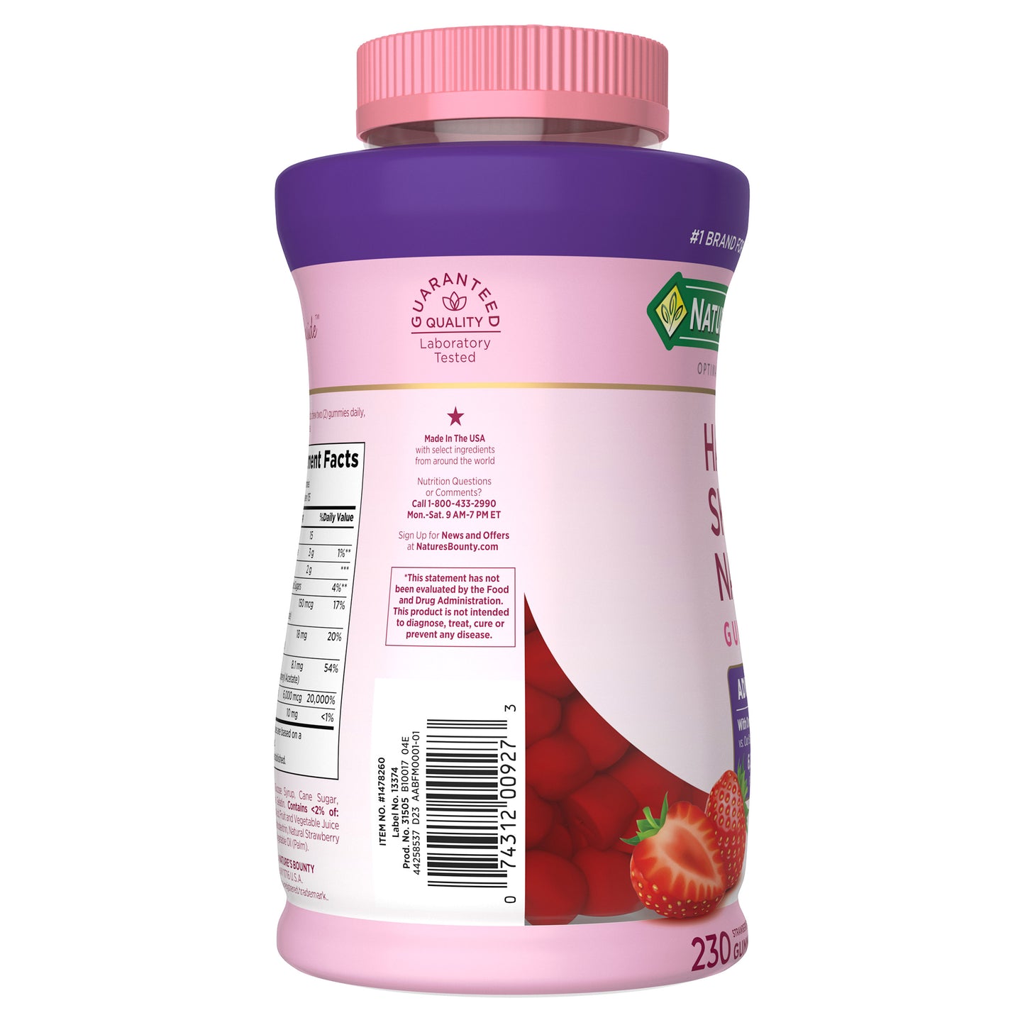 NATURE'S BOUNTY HAIR,SKIN & NAILS ADV GUMMIES 230 CT