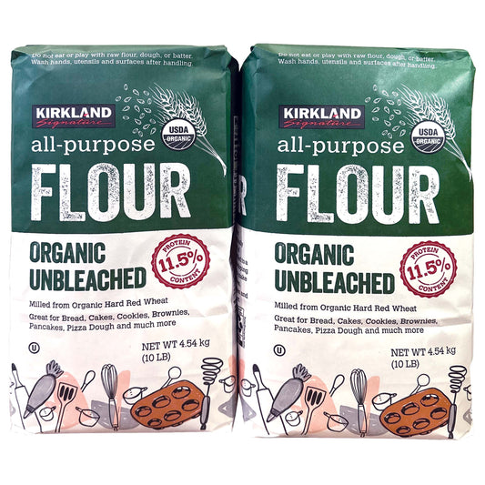 KIRKLAND SIGNATURE ORG UNBLEACHED FLOUR ALL PURPOSE 2/10 LB