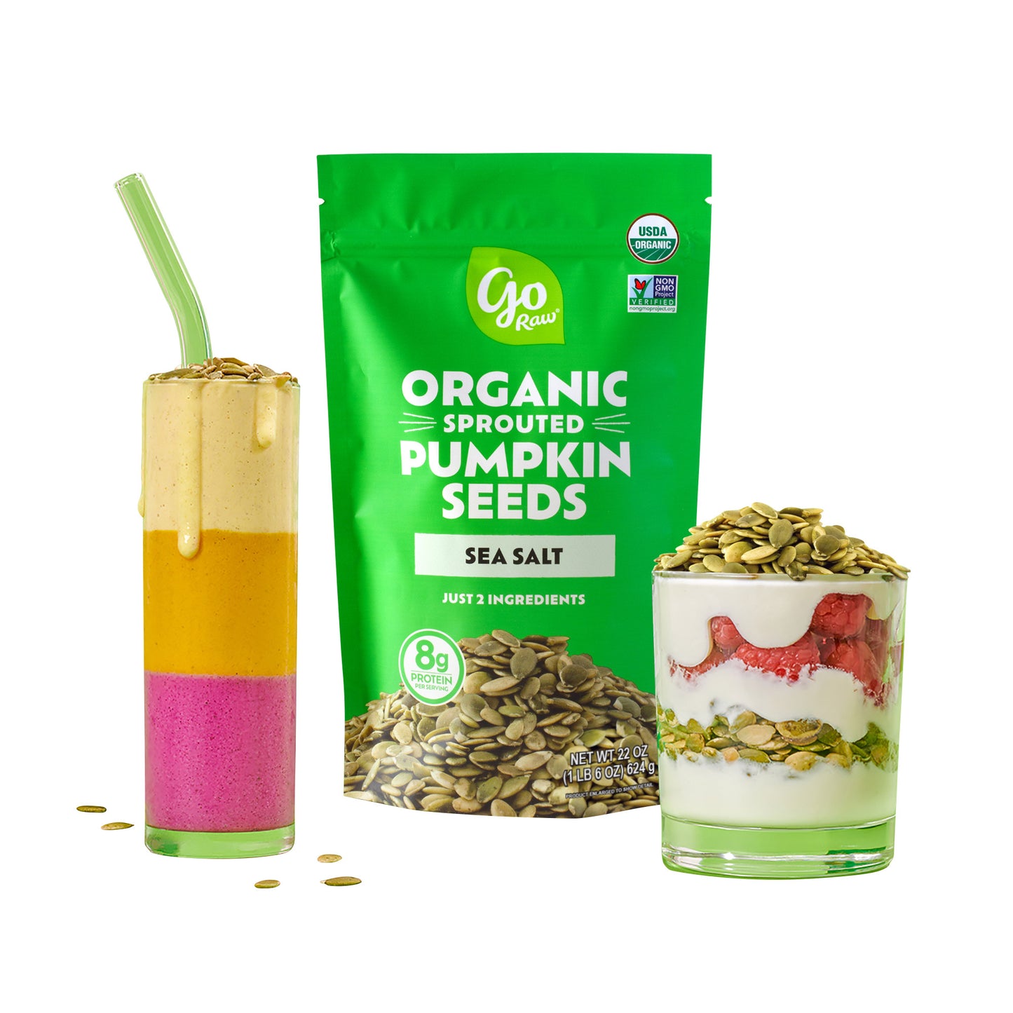 GO RAW ORGANIC SPROUTED PUMPKIN SEEDS 22 OZ