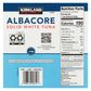 KIRKLAND SIGNATURE SOLID WHITE ALBACORE OIL TUNA 8/7 OZ