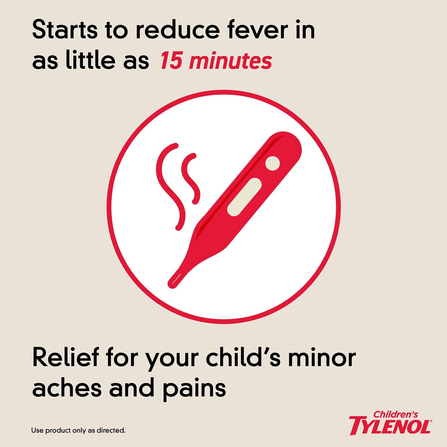 Children's Tylenol Oral Suspension, Dye Free, Cherry, 4 oz., 3 pk.