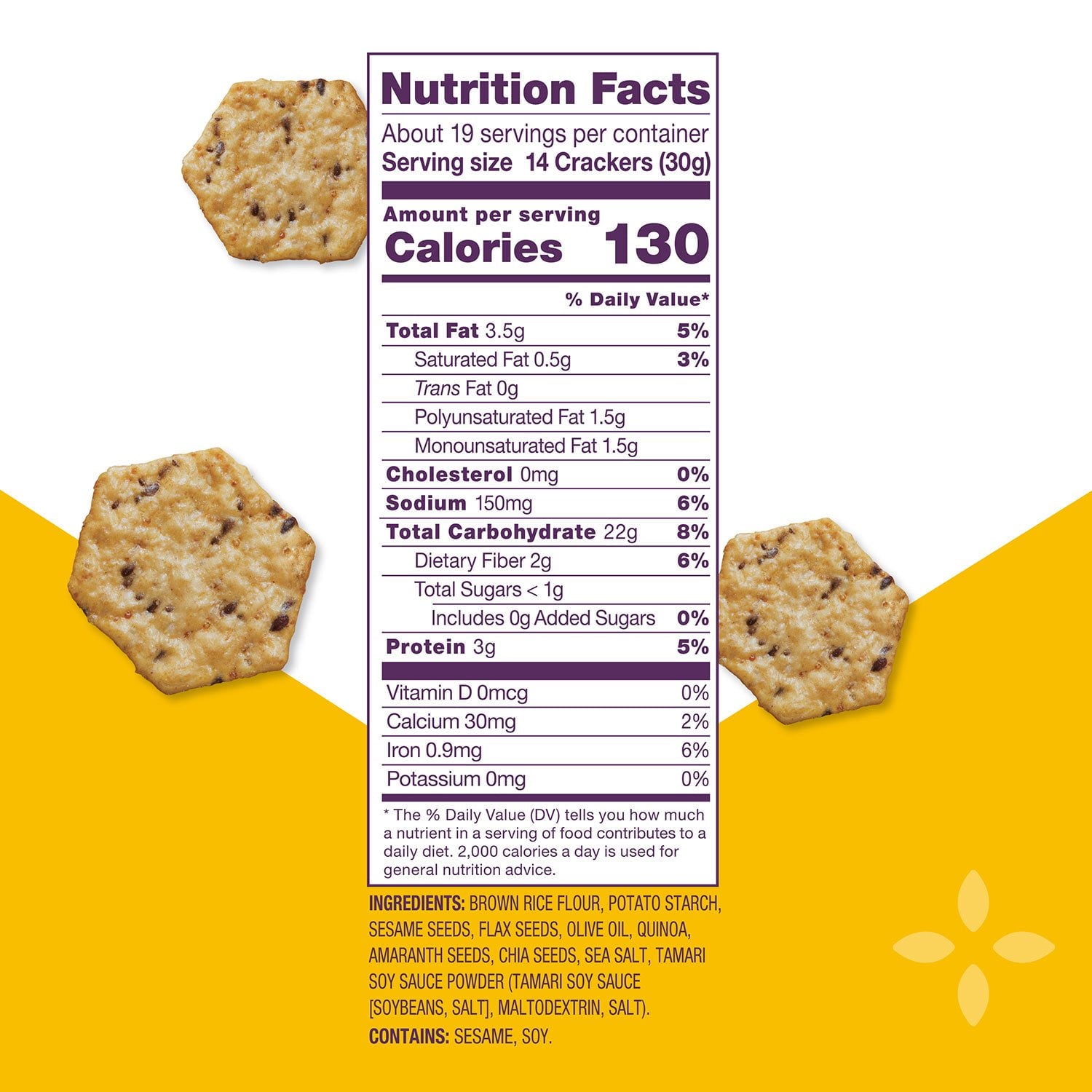Crunchmaster 5 Seed Multi-Grain Cracker, 10 oz., 2 pk.