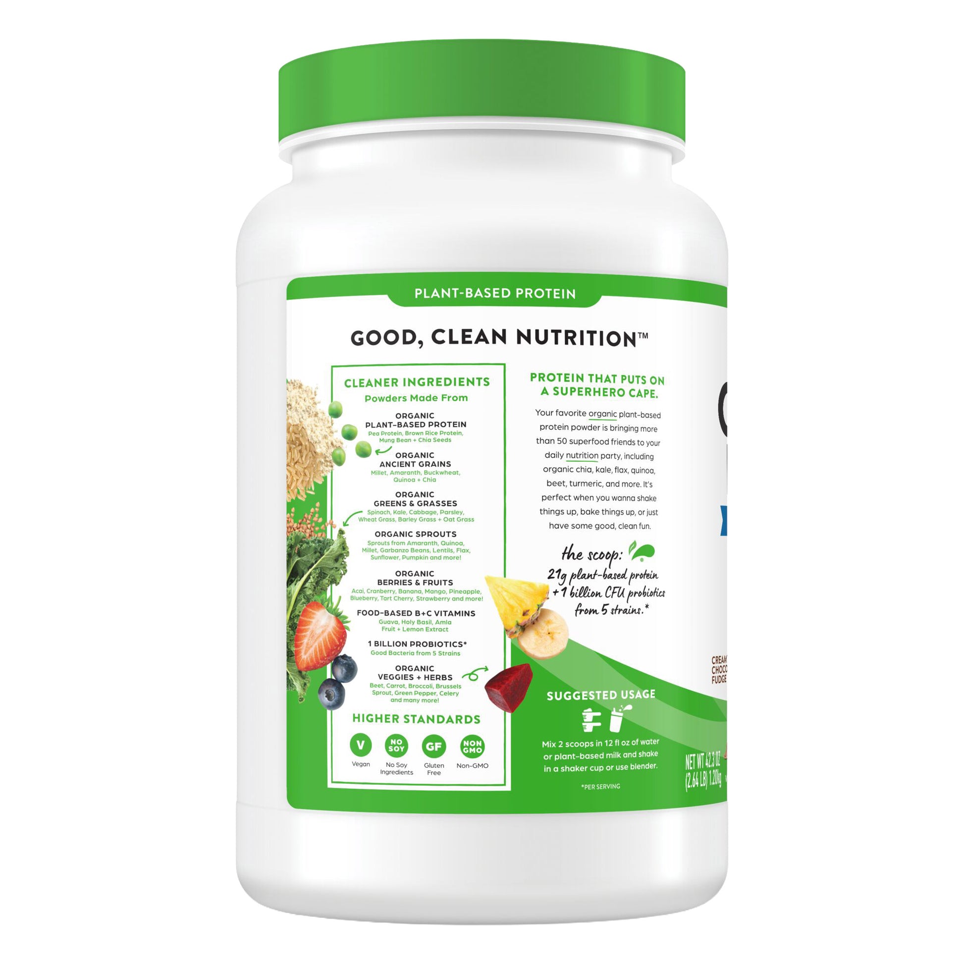 ORGAIN PROTEIN & SUPERFOODS CHOCOLATE, 2.64LBS