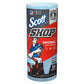 SCOTT BRAND SHOP TOWEL 10 PACK • ABSORBENT TOUGH TOWELS • ABSORBS GREASE AND OIL • EXTREMELY LOW LINT • 55 SHEETS PER ROLL • 10 ROLLS PER PACKAGE